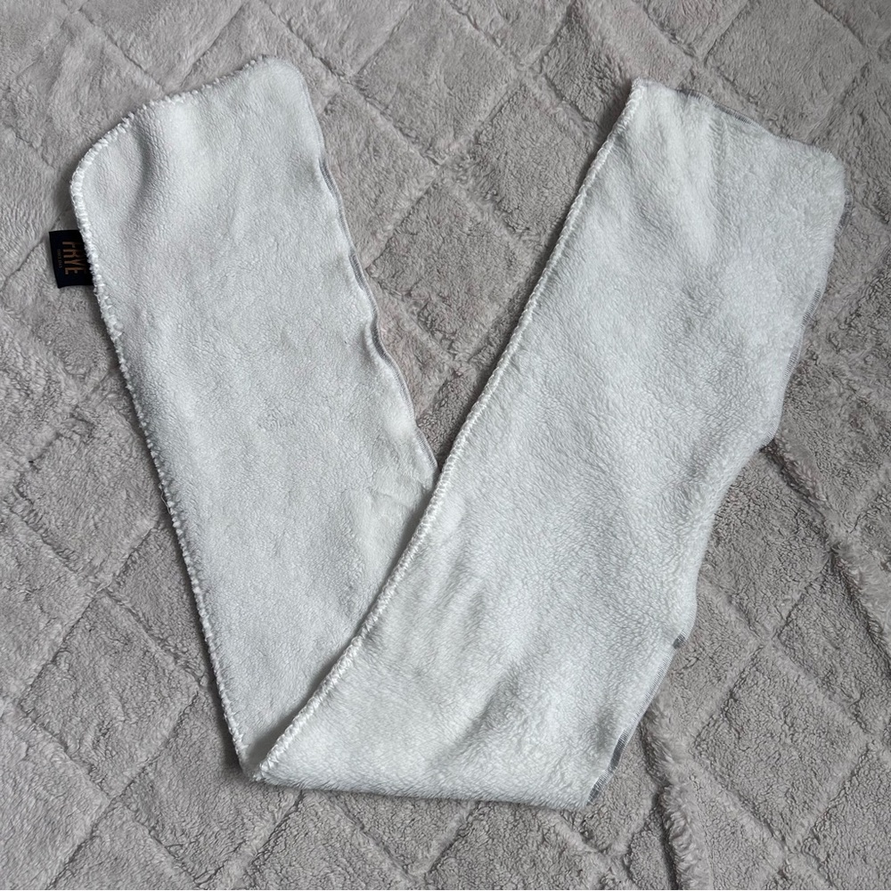 Frye | White Fur Wrap Scarf